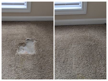 before after carpet repair by beclean carpet repair and cleaning